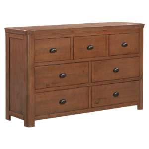 Mohave Wooden Chest Of 7 Drawers In Dark Pine