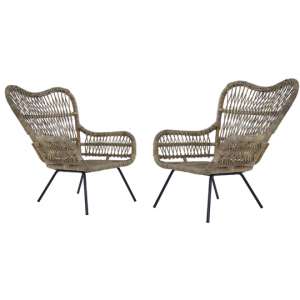 Kalausi Kubu Rattan Chair In Pair      