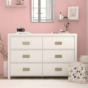 Myddle Hill Haven Chest OF Drawers In White With 6 Drawers
