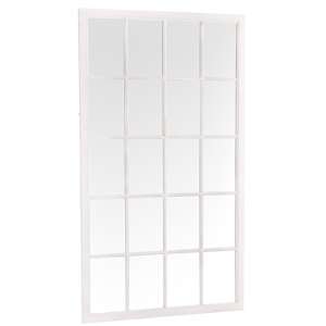 Moncton Leaner Window Bedroom Mirror In Distressed White