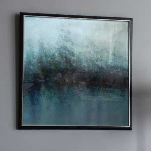 Monmouth Stylish Abstract Framed Wall Art In Blue Hues