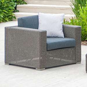 Monx Outdoor Lounge Chair In Charcoal Grey
