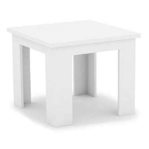 Mosko Small High Gloss Wooden Dining Table In White
