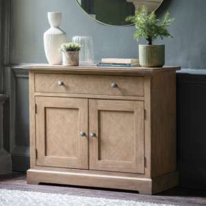 Mustique Wooden Sideboard With 2 Doors 1 Drawer In Natural