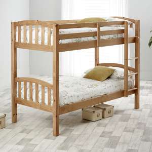 Mya Wooden Single Bunk Bed In Pine