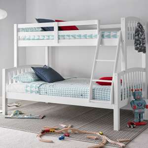Mya Wooden Triple Bunk Bed In White