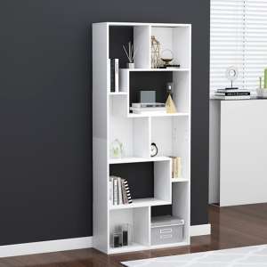Nael Wooden Bookcase And Shelving Unit In White