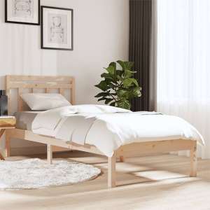 Naida Solid Pinewood Single Bed In Natural