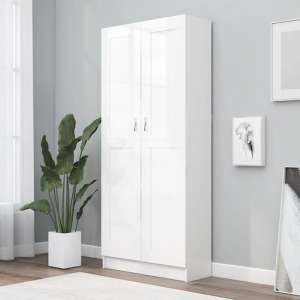 Nancia Wooden Wardrobe With 2 Doors In White