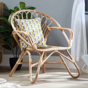 Nanding Rattan Accent Armchair In Natural
