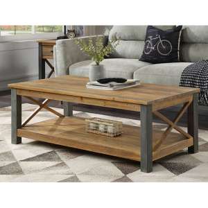 Nebura Wooden Coffee Table In Reclaimed Wood