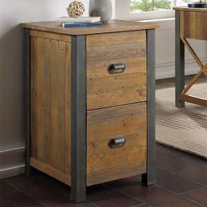 Nebura Wooden Filing Cabinet In Reclaimed Wood