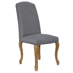 Nepean Fabric Luxury Dining Chair In Light Grey