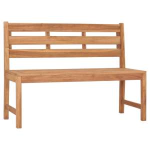 Netra 120cm Wooden Garden Seating Bench In Natural
