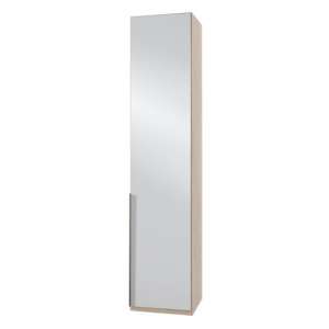 New York Mirrored Wardrobe In Oak With 1 Door