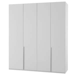 New York Wooden Wardrobe In White With 4 Doors