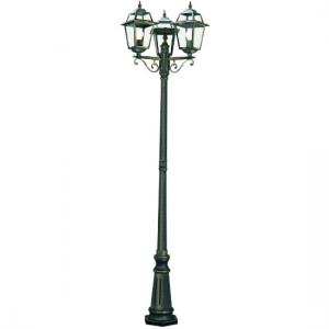 New Orleans Outdoor Light Post Lamp In Black And Gold