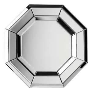 Newall Octagonal Wall Mirror In Silver