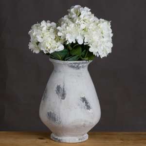 Nexus Ceramic Decorative Vase In Antique White