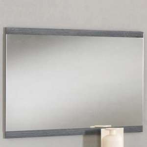 Nicole High Gloss Wall Bedroom Mirror In Grey