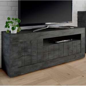 Nitro Wooden TV Stand With 3 Doors In Oxide