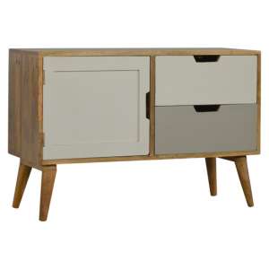 Nobly Wooden Gradient Sideboard In Grey And White