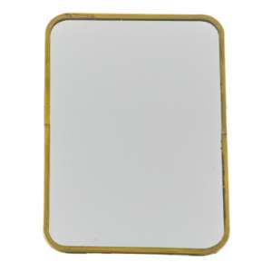 Nyla Large Dressing Mirror With Stand In Antique Brass Frame
