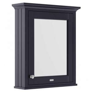 Ocala 65cm Mirrored Cabinet In Twilight Blue With 1 Door