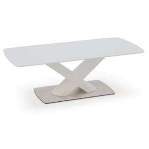 Oceanside Glass Top Coffee Table In White High Gloss