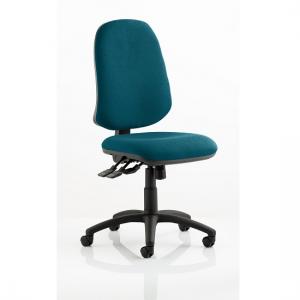 Olson Home Office Chair In Kingfisher With Castors