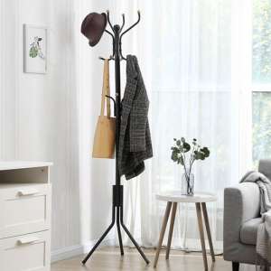 Onamia Metal Coat Rack Stand In Black