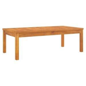 Oni Rectangular Outdoor Wooden Coffee Table In Natural