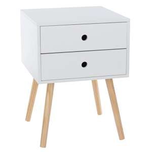 Outwell Scandia Bedside Cabinet With Wood Legs And 2 Drawers