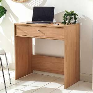 Onchan Wooden 1 Drawer Laptop Desk In Oak