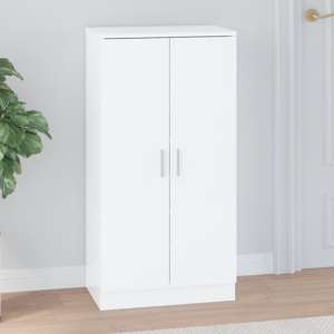 Oraibi High Gloss Shoe Storage Cabinet With 2 Doors In White