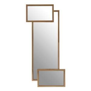 Orizone Wall Mirror With Matt Gold Stainless Steel Frame