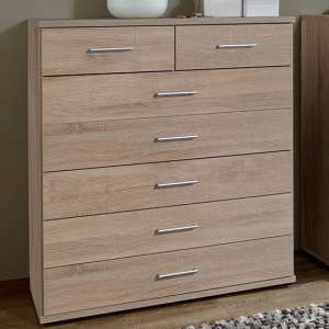 Osaka Wooden Chest Of Drawers In Oak Effect With 7 Drawers