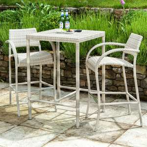 Ottery Outdoor Fiji 2 Seater High Bar Set In Pearl