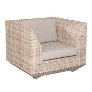 Ottery Outdoor Maldives Lounge Armchair With Cushion In Pearl