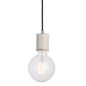 Otto Pendant Light In White And Grey Polished Marble