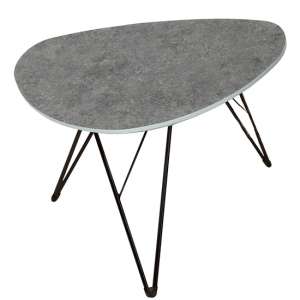 Ottocav Triangle Coffee Table In Grey Concrete Effect