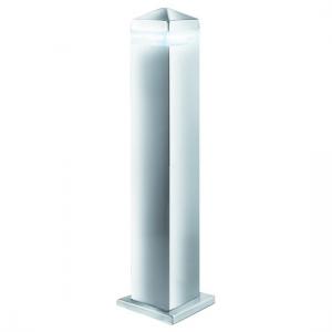 Satin Silver LED Outdoor Post Light With Clear Diffuser