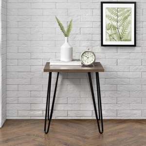 Ower Wooden Retro End Table In Walnut