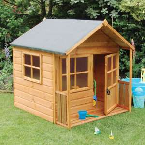 Oxer Wooden Playaway Kids Playhouse In Natural Timber