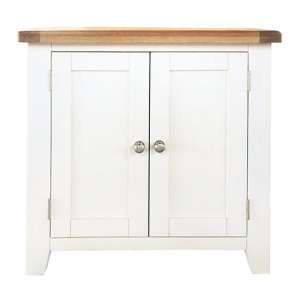 Oxford Wooden Storage Cupboard In White And Oak