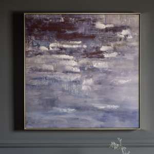 Pacifica Sea Storm Framed Wall Art In Blue And White