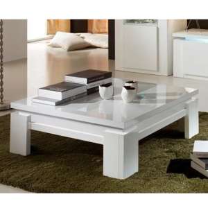 Padua Wooden Coffee Table In White High Gloss