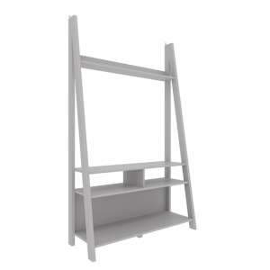 Tarvie Wooden Entertainment Unit In Grey With Ladder Style
