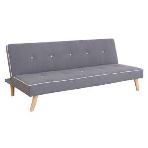 Boston Sofa Bed In Grey Linen Style Fabric