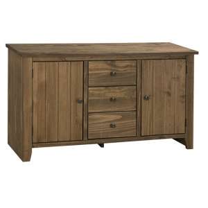 Pascal Large Sideboard In Pine With 2 Doors And 3 Drawers